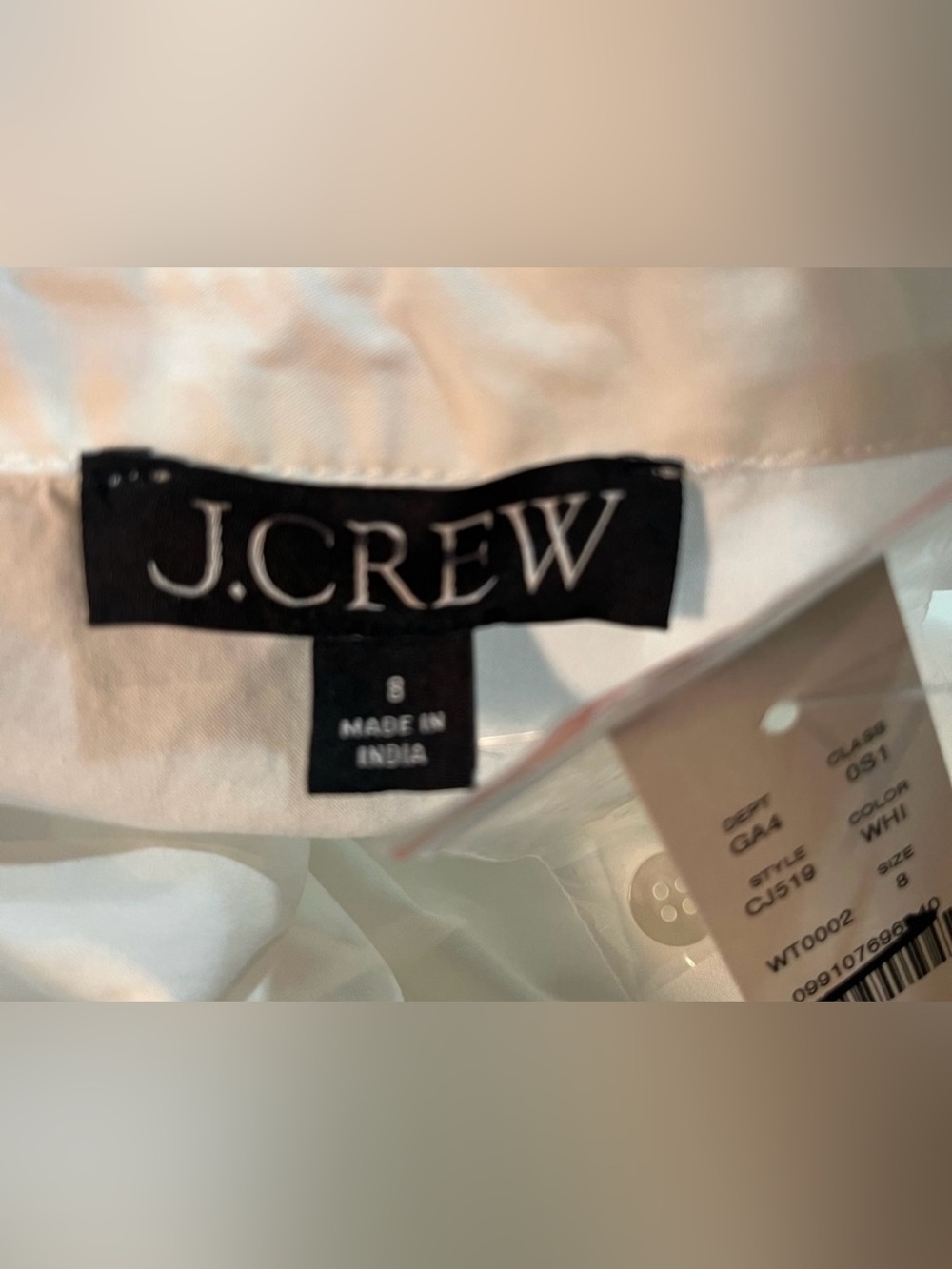 J.Crew Fitted-waist shirtdress in cotton poplin - Picture 8 of 8